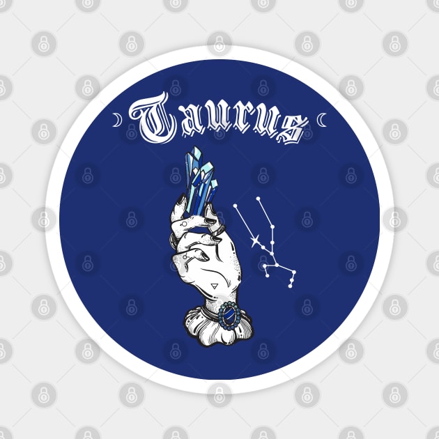 Taurus Sapphire Magnet by jverdi28